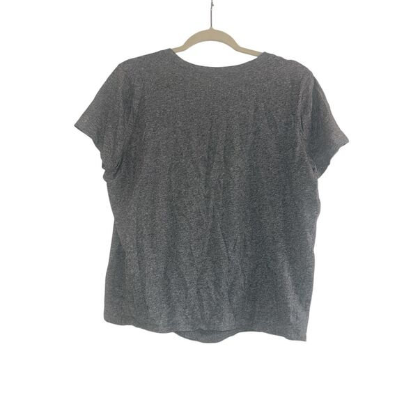 ✨Madewell Knot-Front Grey Sz Large Tee✨ - Picture 4 of 7